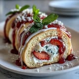 Strawberry Shortcake Sushi Roll