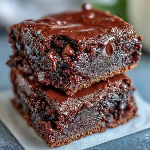 Decadent brownie cookies from box mix with gooey chocolate chips, baked to chewy perfection.  