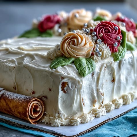 A vibrant sheet cake adorned with buttercream roses and a fondant diploma, perfect for graduation celebrations.