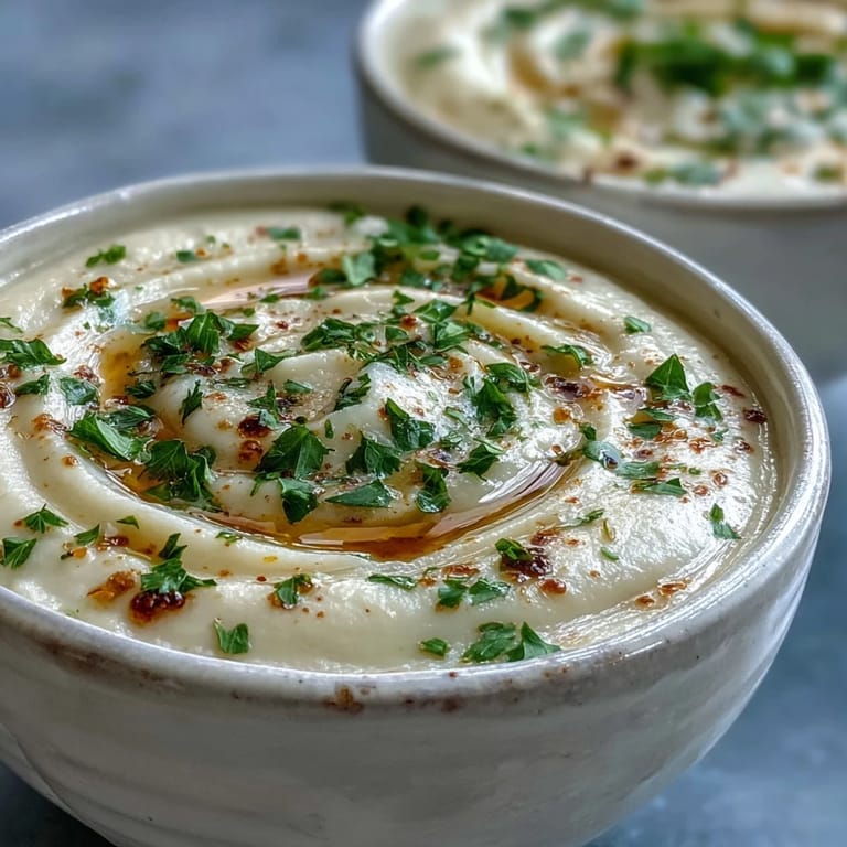 Freshly made Creamy Vegetable Soup in a pot with an immersion blender, vibrant broccoli and carrots.
