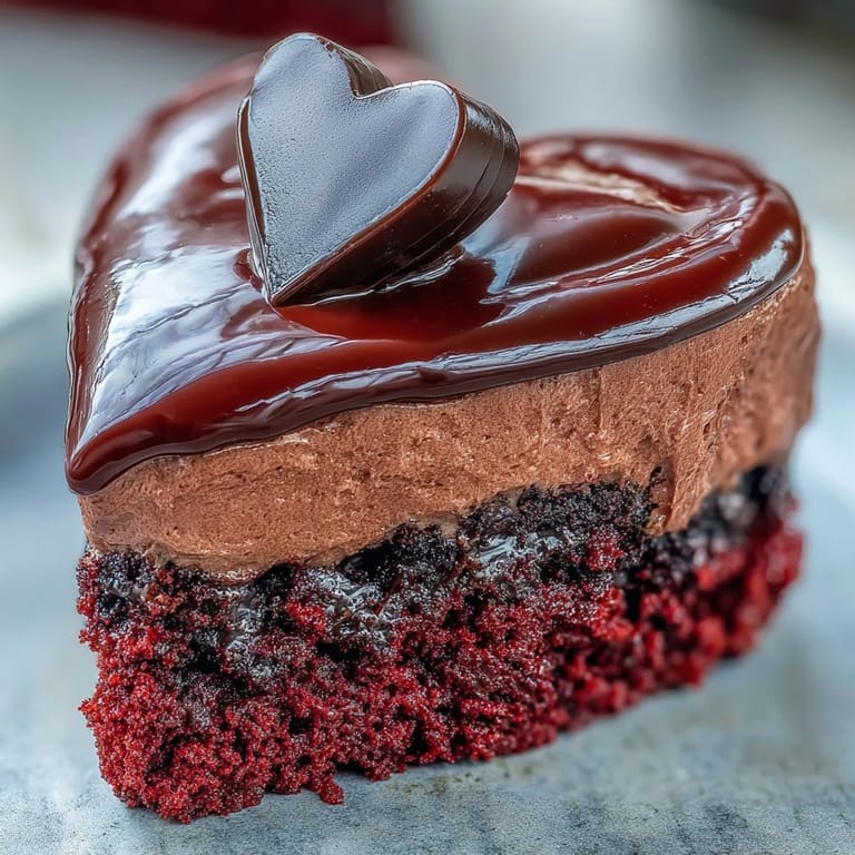 Festive Red Betty Boop Heart Cake decorated with dark chocolate silhouette and sugar pearls