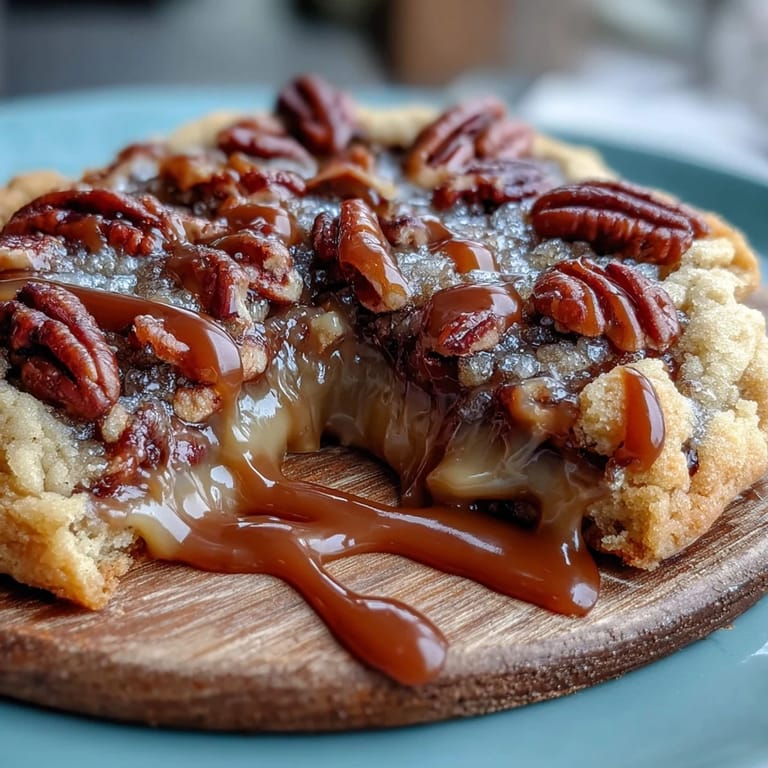 Soft, golden butter pecan cookies swirled with caramel and studded with toasted pecans, a classic American treat.