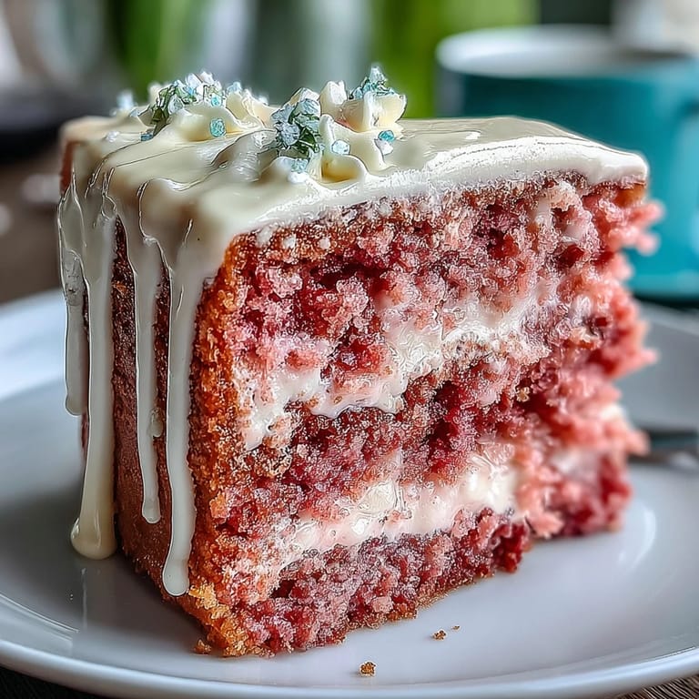 Festive Bridal Shower Rosé Velvet Cake, a sweet pink dream with gold drip.