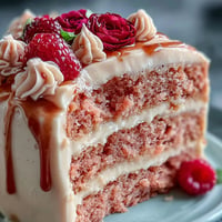 Elegant Bridal Shower Rosé Velvet Cake adorned with a shimmering gold drip.